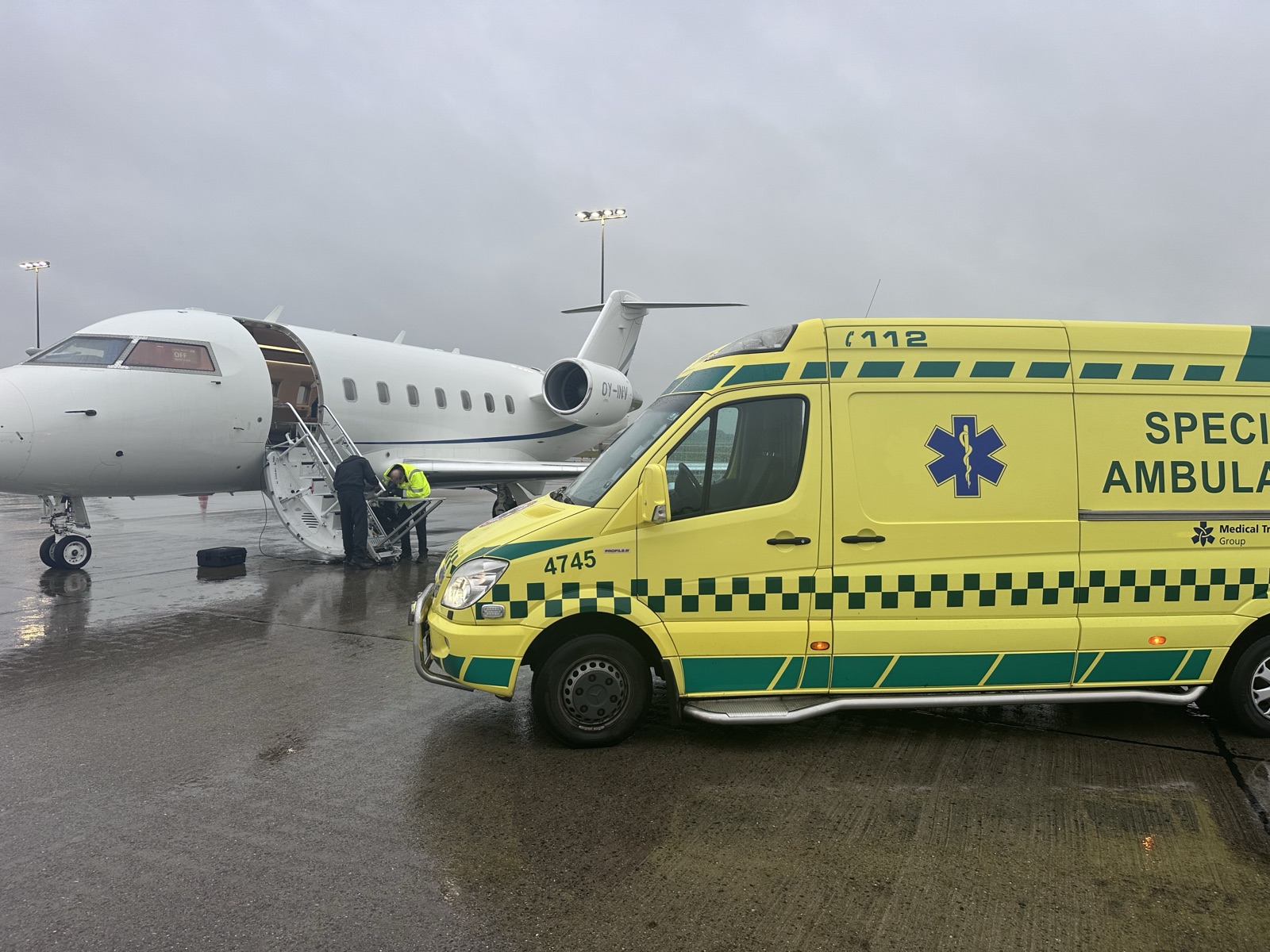 Specialambulance fra DK Ambulancetjeneste